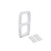 Emuca Lateral Assembly Supplement for Pull Down Hanging Rail, White Colour, Set of 2, 2 pcs view 1