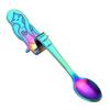 Tvoip 5Pcs Mermaid Coffee Spoon Curved Stainless Steel Condiment Spoon Kitchen Bar Cafe Tableware Party Favor Gift Scoop Cutlery view 2