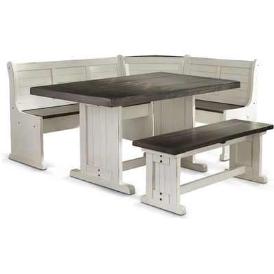 Sunny Designs Solid Wood Breakfast Nook Set (European Cottage)