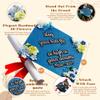 GRADWYSE Blue Glitter Graduation Cap Topper with Flowers, Class of 2025 Graduation Cap Decorations, May Your Hats Fly As High As Your Dreams view 3