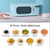 COMFEE' Retro Small Microwave Oven With Compact Size, 9 Preset Menus, Position-Memory Turntable, Mute Function, Countertop Microwave For Small Spaces, 0.7 Cu Ft/700W, Green, AM720C2RA-G view 3