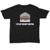 Funny Organist Gift - Organ Player Shirt - Church Organ Player - Pipe Organ Player Present - I Play Heavy Metal - Unisex Tee view 1