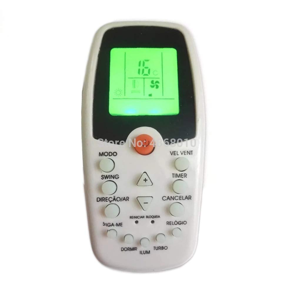 Calvas Original AC Remote Controller ZH/KZ-01 for KOMECO ZH/EZ-01 ZH/HZ-01 with backlight Air Conditioner Remoto Fernbedineung
