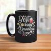 BootsTees Best Fucking Grandma Ever Mug, Funny Mother's Day Gift Idea for Grandmother, 11oz Black Ceramic Graphic Cup view 3