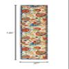 Nourison Home Aloha Multicolor 2'3" x 10' Area Rug - Easy Clean, Non Shedding, Bed Room, Living Room, Dining Room, Kitchen (10' Runner) view 2