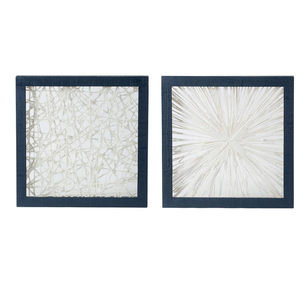 A&B Home Decor, Set of 2 Wall Accents, Ivoy, Indego