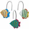 CandyGrid Fish Shower Curtain Hooks Rings for Under The Sea Bathroom Decor, Beach Shower Curtain Hooks, Nautical Shower Curtain Hooks, Decorative Shower Curtain Hooks for Bathroom - Set of 12 view 1