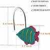 CandyGrid Fish Shower Curtain Hooks Rings for Under The Sea Bathroom Decor, Beach Shower Curtain Hooks, Nautical Shower Curtain Hooks, Decorative Shower Curtain Hooks for Bathroom - Set of 12 view 4