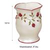 Touch of Class Vining Rose Wastebasket Pearl view 3