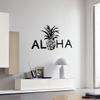 Aloha Vinyl Wall Decal Pineapple Hawaii Hawaiian Beach Style Interior Stickers Mural and Stick Wall Decals view 1
