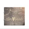 Just Customized Personalized Handmade Mr Mrs Wedding Guest Book for Bride and Groom Wood Alternative Custom Engraved Newlywed Marriage Album view 1