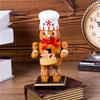 ZAMTAC 4PC/Set American Handmade Nutcracker Fat Soldier Puppet Ornaments Exquisite Creative Children's Room Decoration Birthday Gift view 4
