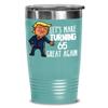 65th Birthday Gift Trump Tumbler for Him Gift for Her Funny Donald Trump Supporter Lets Make Turning 65 Sixty Five Great Again Gag Gift for Men Women view 2