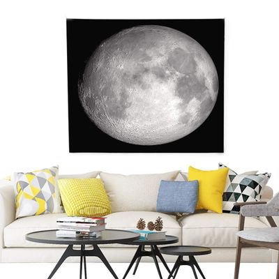 ZXAWT Galaxy Moon Graphic Image murals Tapestry Wall Hanging Art for Living Room Bedroom Dorm Home Decor(40W*60L inch)