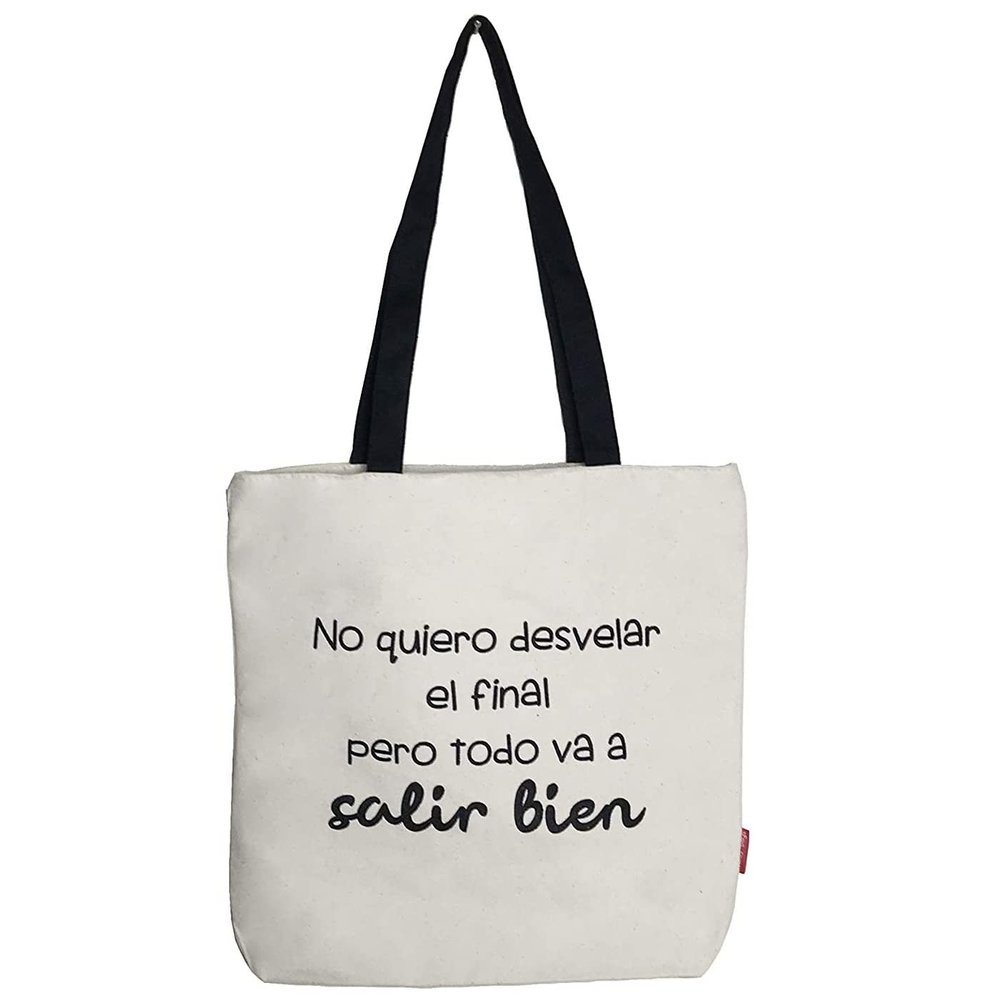 Econanos Hellobags2019 Canvas & Beach Tote Bag, 38 cm, White (BLANCO)