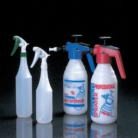 9-1/4"Green/White, Plastic Trigger Sprayer, 6 Pack