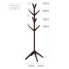Lavish Home Freestanding Coat Rack - Durable 8-Arm Tree Stand for Coats, Jackets, Scarves, Hats and Purses - Great for Entryways (Espresso Brown) view 2