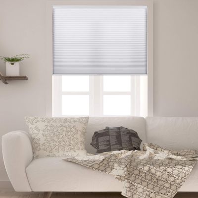 Arlo Blinds Single Cell Light Filtering Cordless Cellular Shades, Color: Pure White, Size: 22.5" W x 72" H