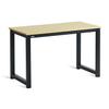 Decoholic 47 Inch Computer Desk, Home & Office PC Laptop Study Writing Table Workstation with Leg Bars, Modern Simple Industrial Style, Rustic Brown,Oak view 1