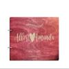 Just Customized Personalized Handmade Mr Mrs Wedding Guest Book for Bride and Groom Wood Alternative Custom Engraved Newlywed Marriage Album view 1