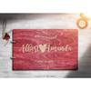 Just Customized Personalized Handmade Mr Mrs Wedding Guest Book for Bride and Groom Wood Alternative Custom Engraved Newlywed Marriage Album view 2