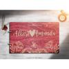 Just Customized Personalized Handmade Mr Mrs Wedding Guest Book for Bride and Groom Wood Alternative Custom Engraved Newlywed Marriage Album view 2