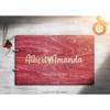 Just Customized Personalized Handmade Mr Mrs Wedding Guest Book for Bride and Groom Wood Alternative Custom Engraved Newlywed Marriage Album view 2