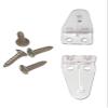 Asia Buy 1" Mini Blind Hold Down Brackets for Window Blinds with 5/8" Self Drill Screws (20) view 1