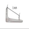 Asia Buy 1" Mini Blind Hold Down Brackets for Window Blinds with 5/8" Self Drill Screws (20) view 3