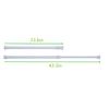 4 Pack Spring Tension Curtain Rod, 23.6-43.3 Inches Tension Rods Cupboard Bars Adjustable Spring Steel Tensions Rod Shower Rod Closet Rod view 2