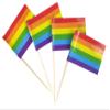 JBCD Rainbow Gay Pride Toothpick Flag Mini Small LGBT Cupcake Topper Flags, 100 pcs view 2