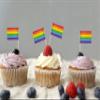 JBCD Rainbow Gay Pride Toothpick Flag Mini Small LGBT Cupcake Topper Flags, 100 pcs view 4