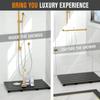 Bath Mat for Bathroom Luxury Shower - Non-Slip Bamboo Wooden Waterproof Floor Mat for Indoor or Outdoor Use(Black) view 2