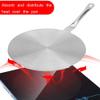 Heat Diffuser,Stainless Steel Induction Adapter Plate?Induction Hob Plate Heat Diffuser Medium Pans for Gas Stove Glass Cooktop Converter(20cm) view 2