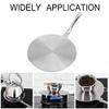 Heat Diffuser,Stainless Steel Induction Adapter Plate?Induction Hob Plate Heat Diffuser Medium Pans for Gas Stove Glass Cooktop Converter(20cm) view 3