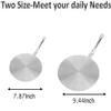 Heat Diffuser,Stainless Steel Induction Adapter Plate?Induction Hob Plate Heat Diffuser Medium Pans for Gas Stove Glass Cooktop Converter(20cm) view 4