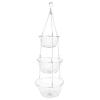 01 3Tier Hanging Basket, Exquisite Hanging Basket 3Tier for Storage Fruits and Vegetables for Flower Basket view 2