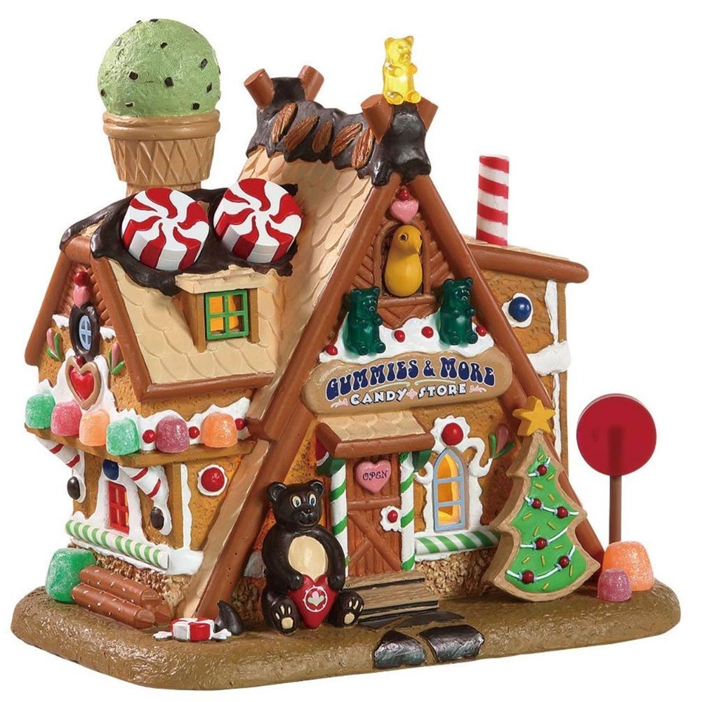 Lemax Village Collection Gummies & More Candy Store #85436