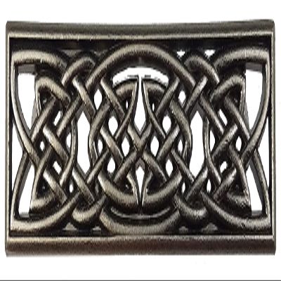 GENUINE TEXAS BRAND Set of 24 Classic Celtic Knot Drawer Handles in Old Silver