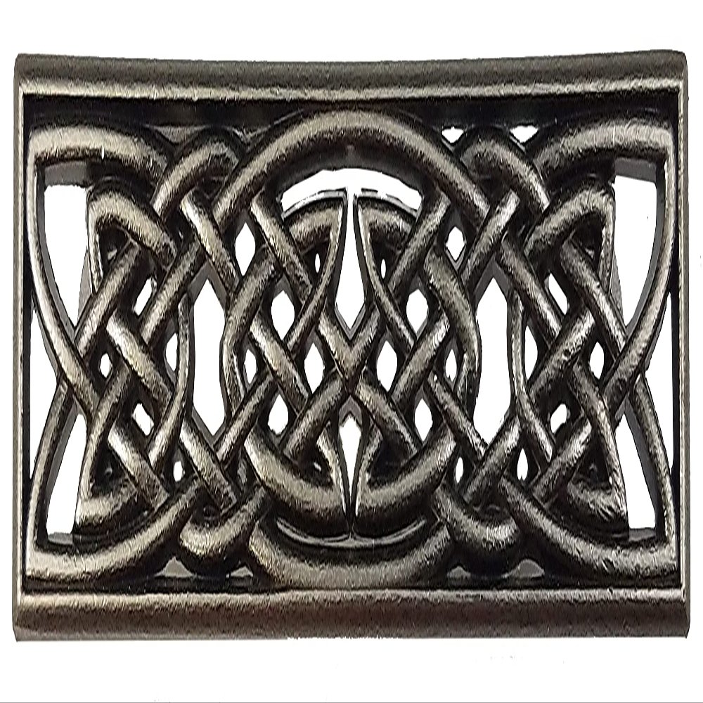GENUINE TEXAS BRAND Set of 24 Classic Celtic Knot Drawer Handles in Old Silver