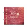 Just Customized Personalized Handmade Mr Mrs Wedding Guest Book for Bride and Groom Wood Alternative Custom Engraved Newlywed Marriage Album view 1