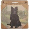 E&S Imports Ceramic Coaster - German Shepherd (Black) (4) view 1