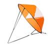 BESPORTBLE Foldable Kayak Sail Scout Downwind Wind Paddle Popup Canoe Kayak Sail Orange 108cmx108cm view 1