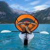 BESPORTBLE Foldable Kayak Sail Scout Downwind Wind Paddle Popup Canoe Kayak Sail Orange 108cmx108cm view 2
