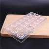 21 cavities concave square cube shape polycarbonate PC chocolate mold ice cube mould chocolat candy making molds for DIY pastry view 4