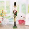 ZAMTAC New 3pcs 1Set 30Cm High Christmas Holiday Nutcracker Hat Style Vintage German Wooden Table Walnut Toy Zakka Dolls view 2