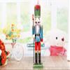 ZAMTAC New 3pcs 1Set 30Cm High Christmas Holiday Nutcracker Hat Style Vintage German Wooden Table Walnut Toy Zakka Dolls view 4