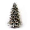 Martha Stewart Flocked Natural Pre-Lit Artificial Christmas Tree view 3