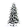 Martha Stewart Flocked Natural Pre-Lit Artificial Christmas Tree view 4