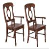 Sunset Trading Andrews Arm Chair, Set of 2, Distressed Chestnut view 1